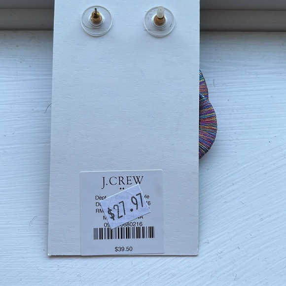 J crew metallic multicolor earrings - Picture 2 of 2